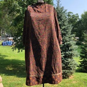 Agnes & Dora Floral Dress Ruffled Brown Outfit